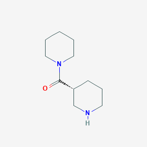 molecular formula C11H20N2O B3106133 (3r)-Piperidin-3-Yl(Piperidin-1-Yl)methanone CAS No. 1568073-07-3
