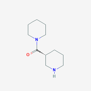 molecular formula C11H20N2O B3106133 (3r)-哌啶-3-基(哌啶-1-基)甲酮 CAS No. 1568073-07-3