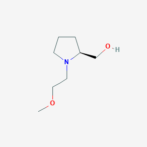 molecular formula C8H17NO2 B3106140 [(2S)-1-(2-甲氧基乙基)吡咯烷-2-基]甲醇 CAS No. 1568082-68-7