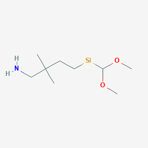 1-Butanamine, 4-(dimethoxymethylsilyl)-2,2-dimethyl-