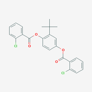 molecular formula C24H20Cl2O4 B310616 2-Tert-butyl-4-[(2-chlorobenzoyl)oxy]phenyl 2-chlorobenzoate 