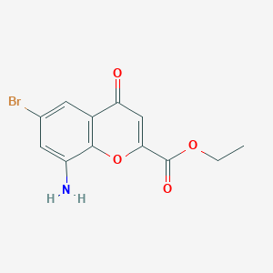 ethyl 8-amino-6-bromo-4-oxo-4H-chromene-2-carboxylate