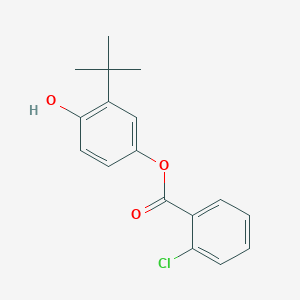 molecular formula C17H17ClO3 B310617 3-Tert-butyl-4-hydroxyphenyl 2-chlorobenzoate 