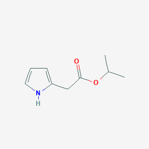 molecular formula C9H13NO2 B3106206 Isopropyl 1H-pyrrol-2-ylacetate CAS No. 157071-48-2