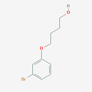 molecular formula C10H13BrO2 B3106219 4-(3-溴苯氧基)-1-丁醇 CAS No. 157245-85-7