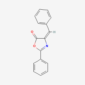 molecular formula C16H11NO2 B3106222 马尿酸-苯甲醛杂环内酯 CAS No. 15732-43-1