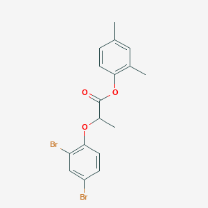 molecular formula C17H16Br2O3 B310629 2,4-Dimethylphenyl 2-(2,4-dibromophenoxy)propanoate 