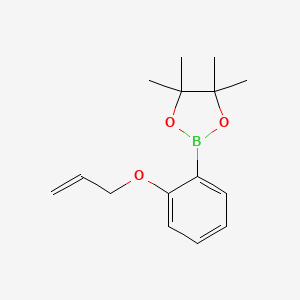 molecular formula C15H21BO3 B3106327 4,4,5,5-Tetramethyl-2-[2-(2-propen-1-yloxy)phenyl]-1,3,2-dioxaborolane CAS No. 1581724-10-8