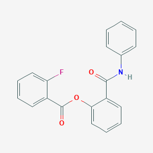 2-(Anilinocarbonyl)phenyl 2-fluorobenzoate