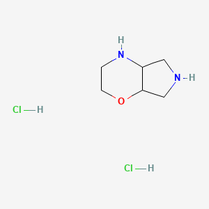 molecular formula C6H14Cl2N2O B3106336 2-Oxa-5,8-diazabicyclo[4.3.0]nonane dihydrochloride CAS No. 158182-89-9