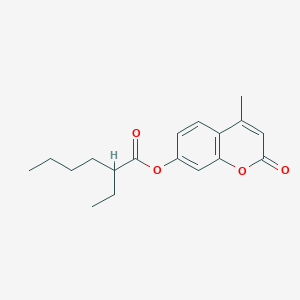 molecular formula C18H22O4 B310634 4-methyl-2-oxo-2H-chromen-7-yl 2-ethylhexanoate 