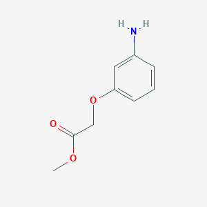 molecular formula C9H11NO3 B3106341 Methyl 2-(3-aminophenoxy)acetate CAS No. 158196-47-5