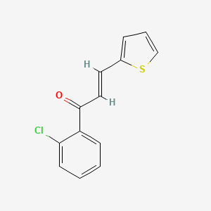 molecular formula C13H9ClOS B3106371 (2E)-1-(2-Chlorophenyl)-3-(thiophen-2-yl)prop-2-en-1-one CAS No. 15854-23-6