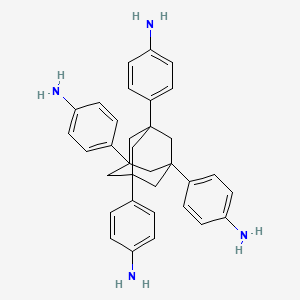 molecular formula C34H36N4 B3106384 1,3,5,7-Tetrakis(4-aminophenyl)adamantane CAS No. 158562-40-4