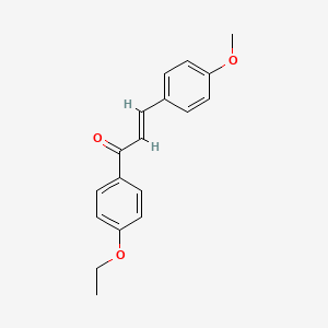 molecular formula C18H18O3 B3106390 (2E)-1-(4-Ethoxyphenyl)-3-(4-methoxyphenyl)prop-2-en-1-one CAS No. 158575-01-0