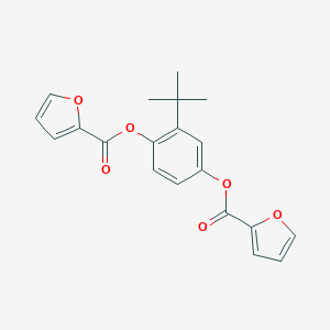 molecular formula C20H18O6 B310640 2-Tert-butyl-4-(2-furoyloxy)phenyl2-furoate 