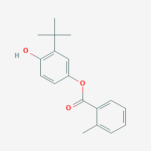 molecular formula C18H20O3 B310641 3-Tert-butyl-4-hydroxyphenyl 2-methylbenzoate 