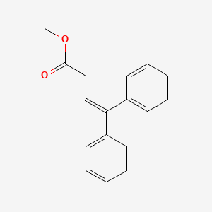 molecular formula C17H16O2 B3106415 4,4-Diphenyl-3-butenoic acid methyl ester CAS No. 158660-01-6