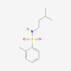 molecular formula C12H19NO2S B310642 N-isopentyl-2-methylbenzenesulfonamide 
