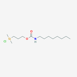 molecular formula C14H30ClNO2Si B3106429 辛基氨基甲酸 3-(氯二甲基甲硅烷基)丙酯 CAS No. 158773-45-6