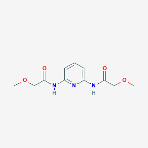 molecular formula C11H15N3O4 B310645 2-methoxy-N-{6-[(methoxyacetyl)amino]-2-pyridinyl}acetamide 