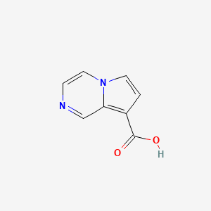 molecular formula C8H6N2O2 B3106476 Pyrrolo[1,2-a]pyrazine-8-carboxylic acid CAS No. 158945-78-9