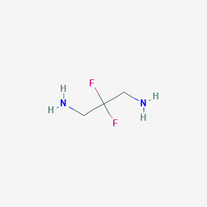 molecular formula C3H8F2N2 B3106489 2,2-Difluoropropane-1,3-diamine CAS No. 159029-29-5