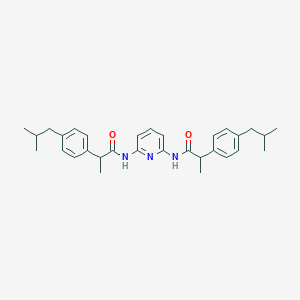 molecular formula C31H39N3O2 B310649 2-(4-isobutylphenyl)-N-(6-{[2-(4-isobutylphenyl)propanoyl]amino}-2-pyridinyl)propanamide 