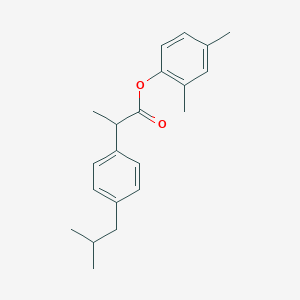 molecular formula C21H26O2 B310650 2,4-Dimethylphenyl 2-(4-isobutylphenyl)propanoate 