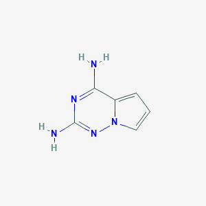 molecular formula C6H7N5 B3106511 吡咯并[2,1-f][1,2,4]三嗪-2,4-二胺 CAS No. 159326-72-4