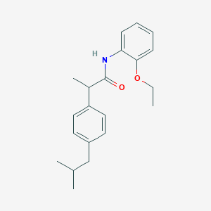 molecular formula C21H27NO2 B310652 N-(2-ethoxyphenyl)-2-(4-isobutylphenyl)propanamide 