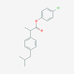 molecular formula C19H21ClO2 B310653 4-Chlorophenyl 2-(4-isobutylphenyl)propanoate 
