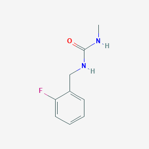 molecular formula C9H11FN2O B3106577 1-[(2-Fluorophenyl)methyl]-3-methylurea CAS No. 1596736-53-6