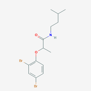 2-(2,4-dibromophenoxy)-N-isopentylpropanamide