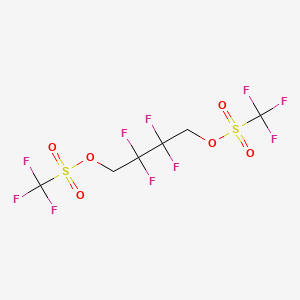 molecular formula C6H4F10O6S2 B3106603 2,2,3,3-四氟丁烷-1,4-二基双(三氟甲磺酸酯) CAS No. 159760-17-5