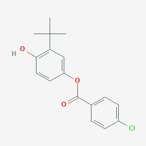 molecular formula C17H17ClO3 B310661 3-Tert-butyl-4-hydroxyphenyl 4-chlorobenzoate 