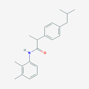 molecular formula C21H27NO B310662 N-(2,3-dimethylphenyl)-2-(4-isobutylphenyl)propanamide 