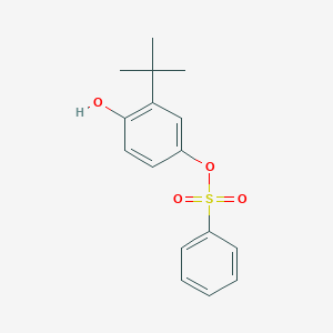 molecular formula C16H18O4S B310666 3-Tert-butyl-4-hydroxyphenyl benzenesulfonate 