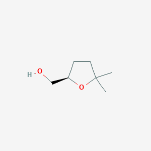 molecular formula C7H14O2 B3106680 [(2R)-5,5-dimethyloxolan-2-yl]methanol CAS No. 159890-10-5