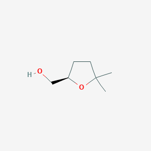 molecular formula C7H14O2 B3106680 [(2R)-5,5-二甲基氧杂环己烷-2-基]甲醇 CAS No. 159890-10-5