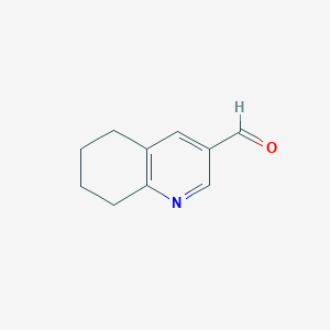 molecular formula C10H11NO B3106681 5,6,7,8-Tetrahydroquinoline-3-carbaldehyde CAS No. 159891-93-7