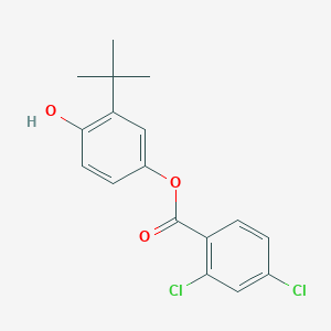 molecular formula C17H16Cl2O3 B310669 3-Tert-butyl-4-hydroxyphenyl 2,4-dichlorobenzoate 