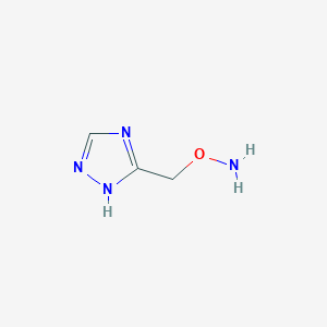 molecular formula C3H6N4O B3106737 O-((1H-1,2,4-Triazol-5-yl)methyl)hydroxylamine CAS No. 1600370-95-3