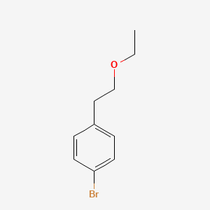 molecular formula C10H13BrO B3106753 1-Bromo-4-(2-ethoxy-ethyl)-benzene CAS No. 160061-47-2