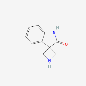 molecular formula C10H10N2O B3106772 螺[氮杂环丁烷-3,3'-吲哚]-2'-酮 CAS No. 1603067-29-3