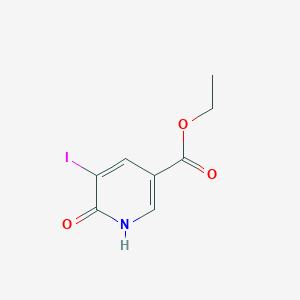 molecular formula C8H8INO3 B3106809 Ethyl 6-hydroxy-5-iodonicotinate CAS No. 160729-80-6
