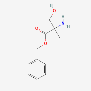 molecular formula C11H15NO3 B3106810 Benzyl 2-amino-3-hydroxy-2-methylpropanoate CAS No. 160741-79-7