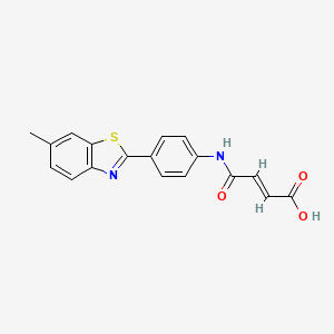 (2E)-4-{[4-(6-methyl-1,3-benzothiazol-2-yl)phenyl]amino}-4-oxobut-2-enoic acid