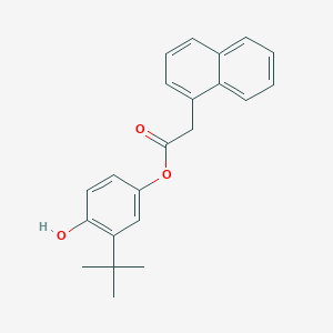 molecular formula C22H22O3 B310692 3-Tert-butyl-4-hydroxyphenyl1-naphthylacetate 