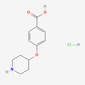 4-(4-Piperidinyloxy)benzoic acid hydrochloride